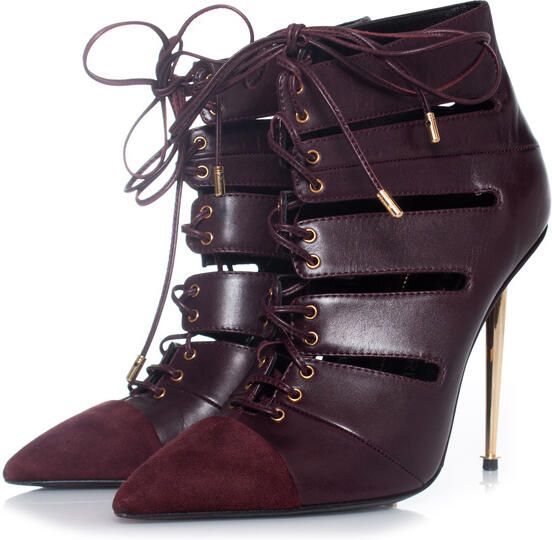 Tom Ford Pre-owned Tom Ford Cut-out veter enkellaarsjes