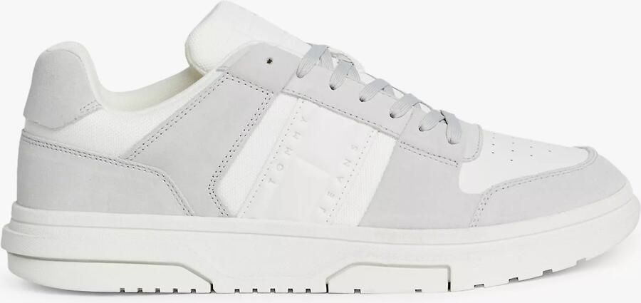 Tommy Hilfiger De Brooklyn Suède Heren Sneakers Licht Beige