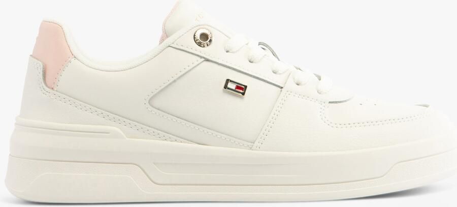 Tommy Hilfiger Flag Basket Sneakers Dames Sneakers Ecru whimsy Pink