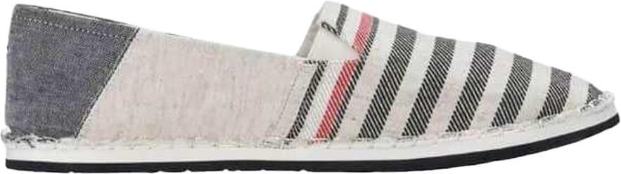 Tommy Hilfiger Heren Gestreepte Espadrilles (Beige Blauw marine)