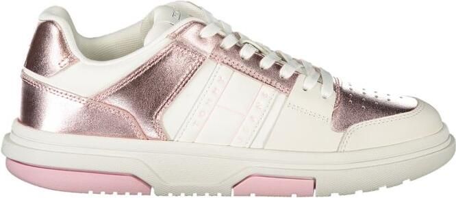 Tommy Hilfiger Metallic Laag Top Sneakers Roségoud Stijl