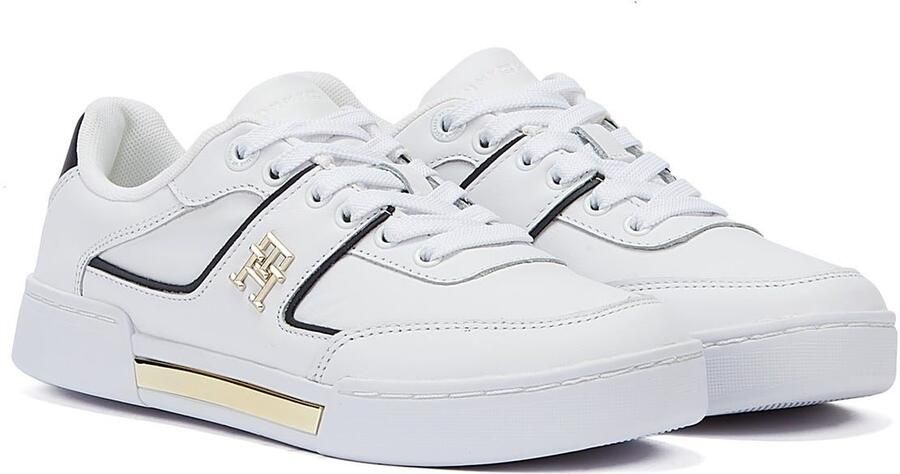 Tommy Hilfiger Shop Voor Court Prep Dames Wit Rwb Sneakers