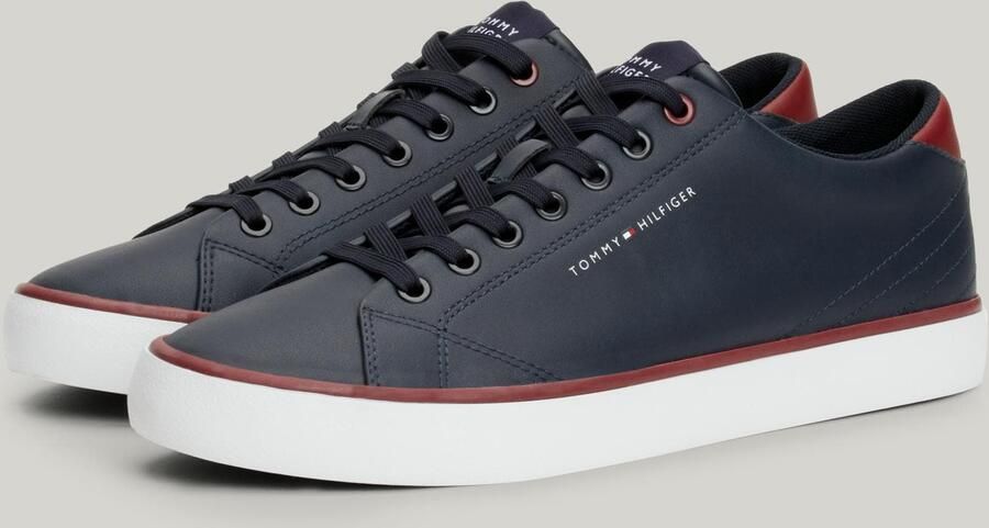 Tommy Hilfiger TH Essential Core Heren Vulkaniserende Leren Sneakers