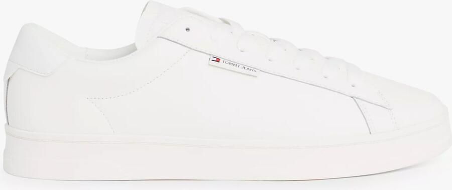 Tommy Hilfiger TJM LEATHER LOW CUPS Heren Sneakers Ecru