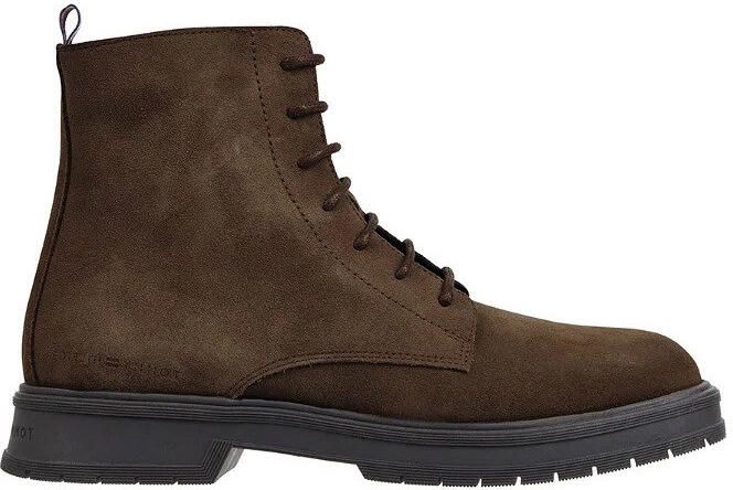Tommy Hilfiger Veterschoenen Veterboot Suede Bruin