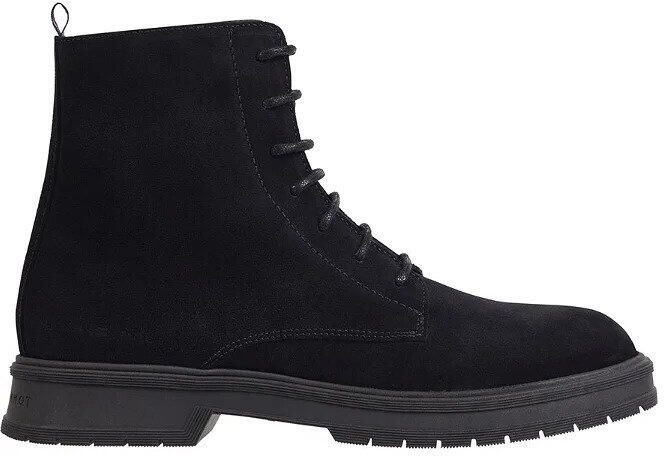 Tommy Hilfiger Veterschoenen Veterboot Suede Zwart