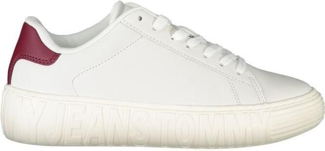 Tommy Hilfiger Witte Leren Dames Sneaker