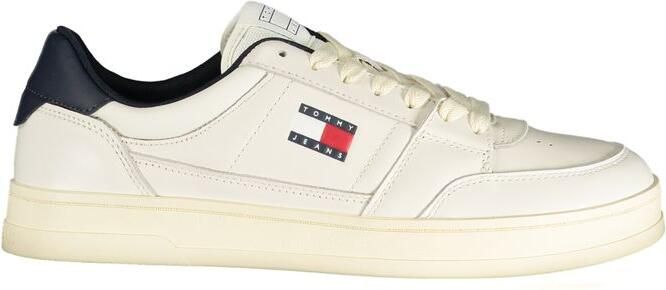 Tommy Hilfiger Witte Leren Sneakers voor Mannen