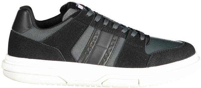 Tommy Hilfiger Zwarte Leren Heren Sneakers
