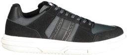 Tommy Hilfiger Zwarte Leren Heren Sneakers