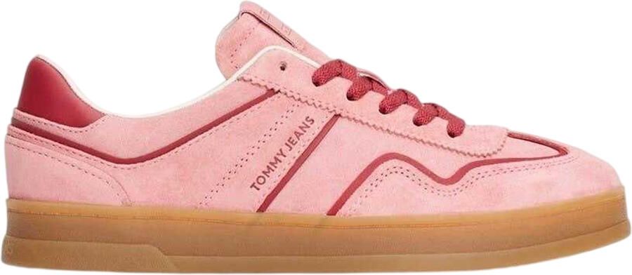 Tommy Jeans Greenwich Low-sportschoenen voor dames (Roze)