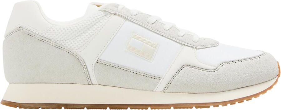 Tommy Jeans Hardloopschoenen voor heren met ronde neus (Ecru)