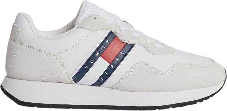 Tommy Jeans Moderne suède herensneakers (Wit)