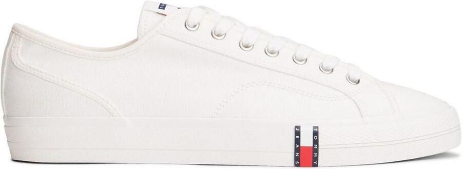 Tommy Jeans Platte Trainers Heren Canvas (Ecru)