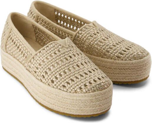 TOMS 10021921 valencia basket weave champagne
