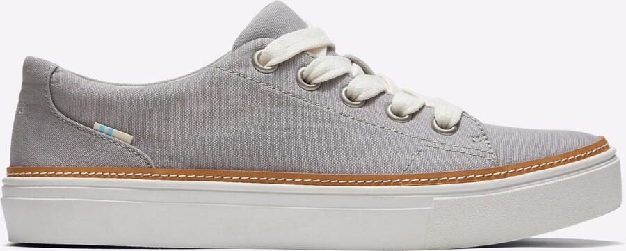 TOMS Alex 100% Katoenen Dames Sneakers In Motregen Grijs