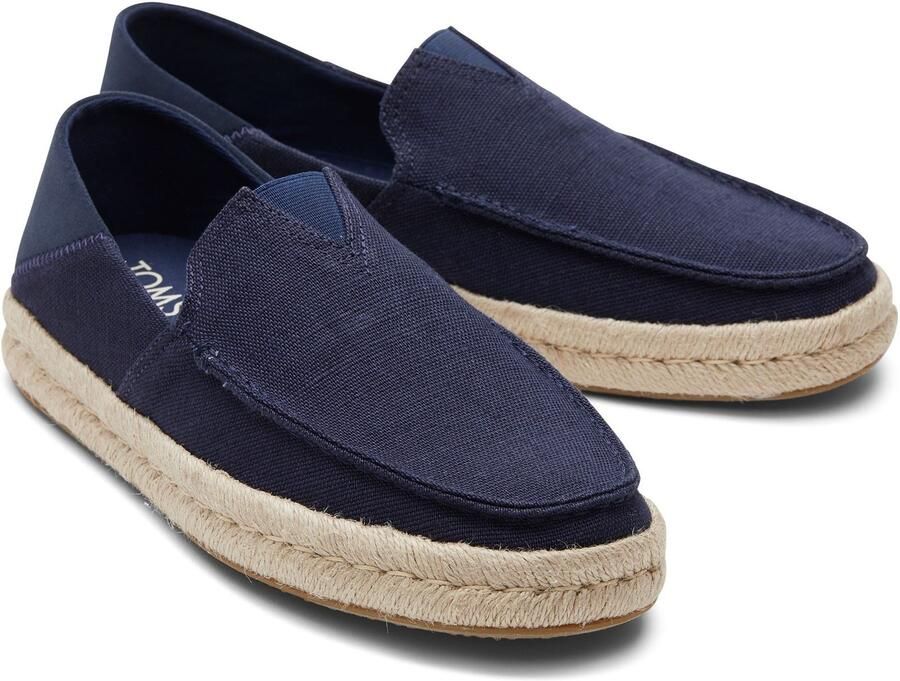 TOMS Alonso Jute Heren Espadrilles Navy
