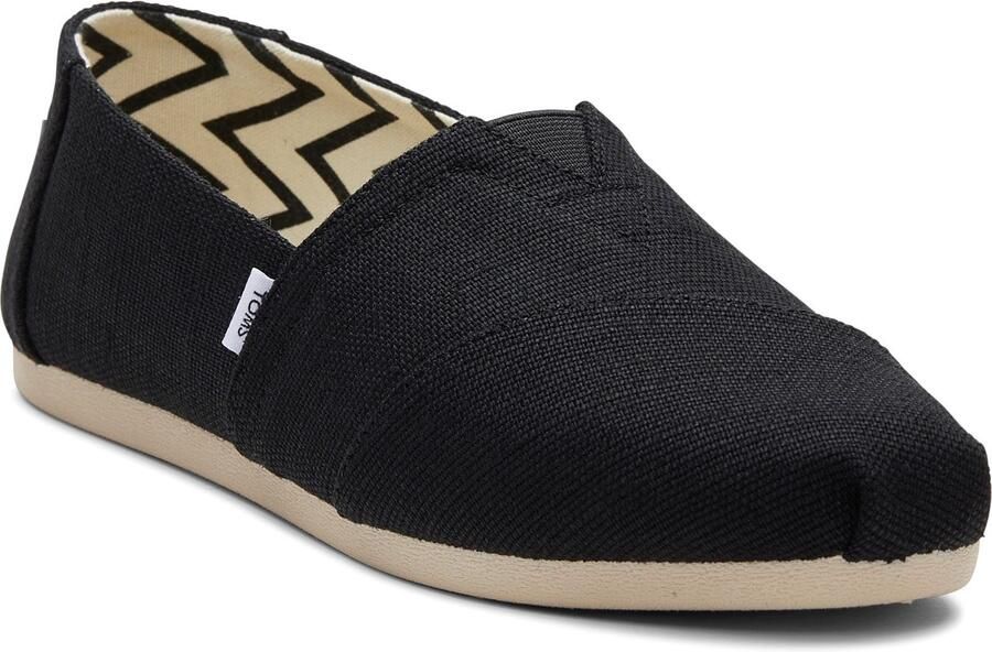 TOMS Alpargata Classic Katoenen Dames Zwarte Espadrilles