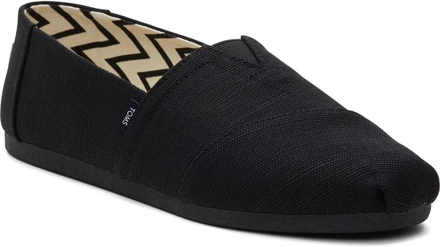 TOMS Alpargata Classic Katoenen Zwarte Espadrilles Voor Mannen