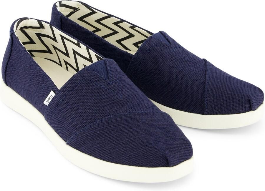 TOMS Alpargata Plus Jute Dames Marineblauwe Espadrilles