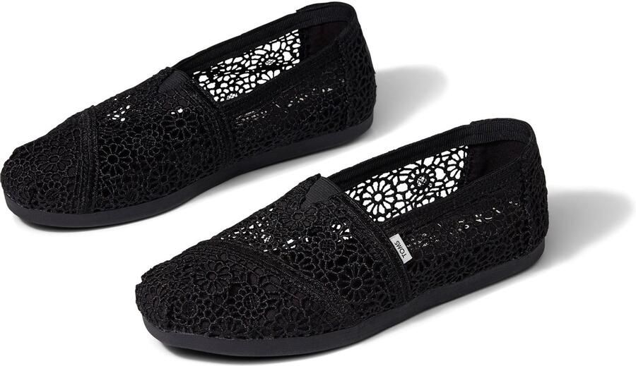 TOMS Alpargata Polyester Zwarte Damesspadrilles