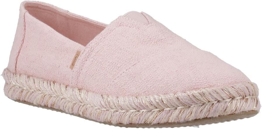 TOMS Alpargata Rope 2.0 Katoenen Dames Espadrilles in Lichtroze