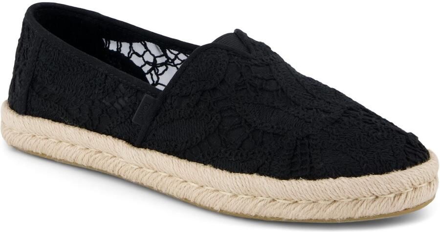 TOMS Alpargata Rope 2.0 Schoen Katoen Vrouwen Zwarte Espadrilles