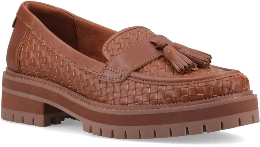 TOMS Cara Geweven Dames Amber Bruine Instappers