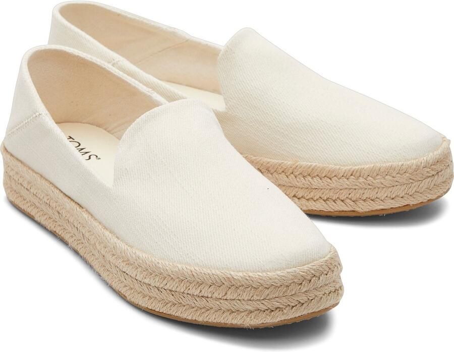 TOMS Carolina 100% Katoen Dames Espadrilles Naturel
