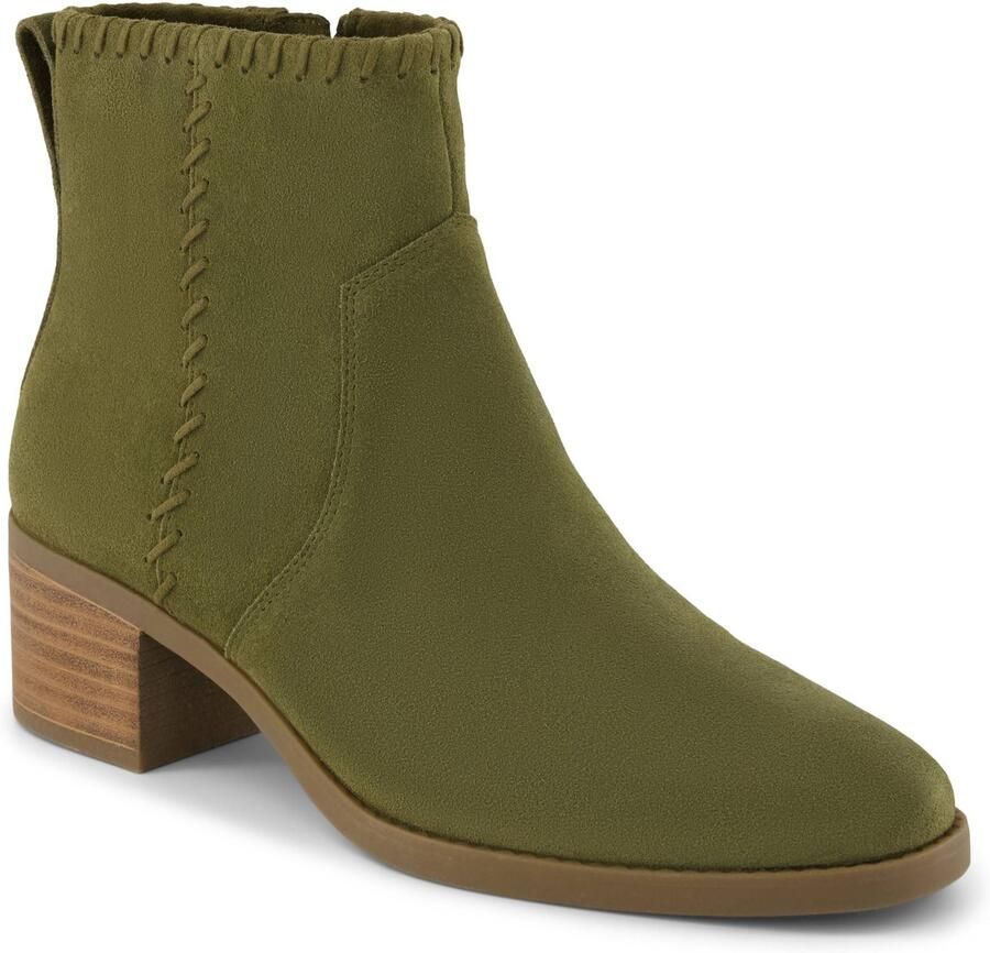 TOMS Delilah Hakken Suède Dames Khaki Enkelboots