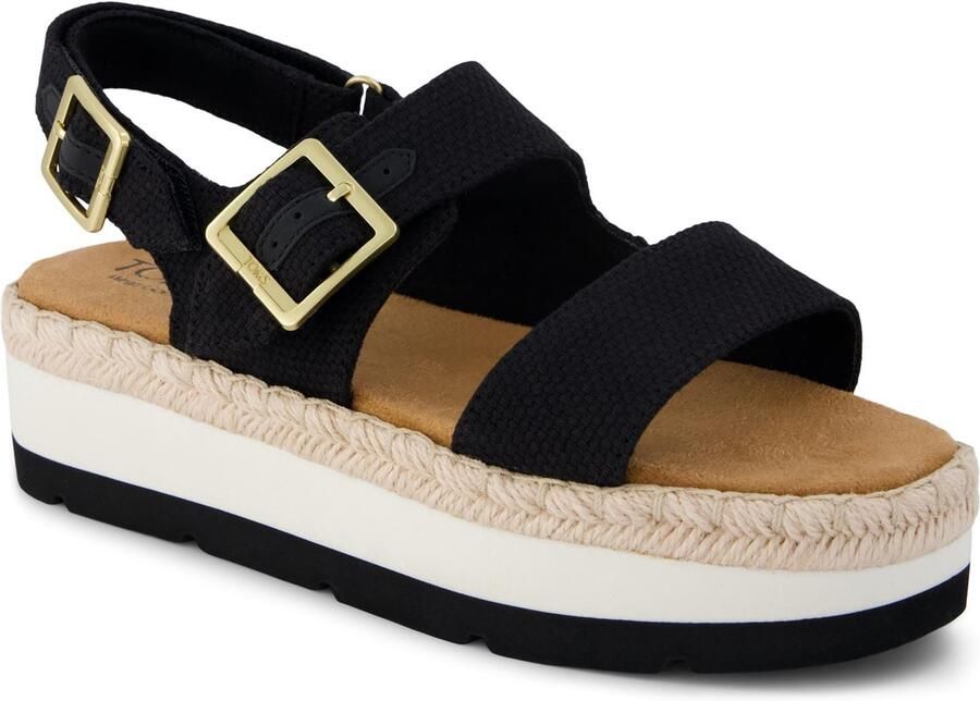 TOMS Giana Textiele Vrouwen Zwarte Strand Sandalen
