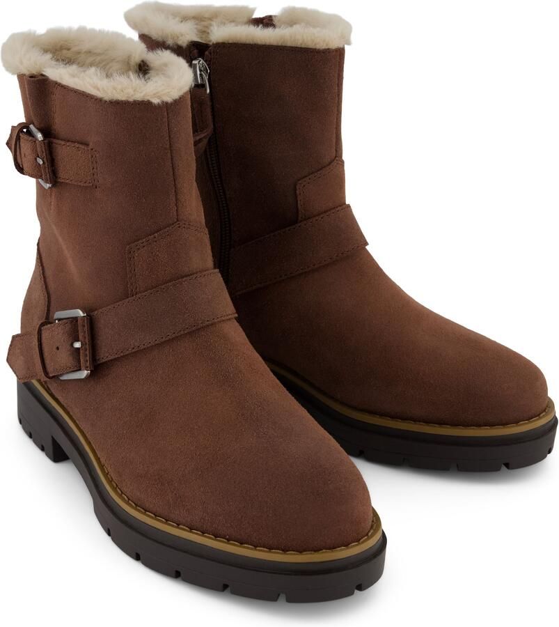TOMS Ionie Moto Suède Dames Bruine Laarzen