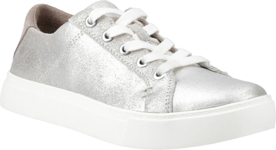 TOMS Kameron Leer Vrouwen Zilver Trainers