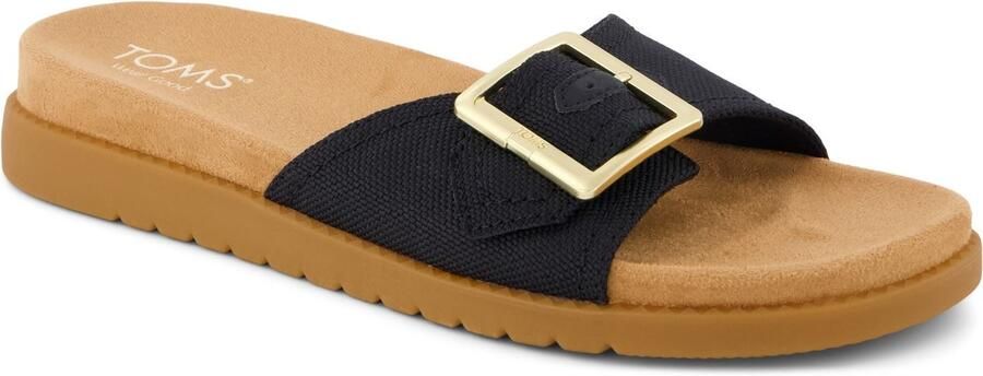 TOMS Marin Textiel Dames Zwarte Sandalen