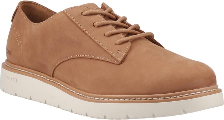 TOMS Navi TRVL LITE Leer Heren Tan Veterschoenen