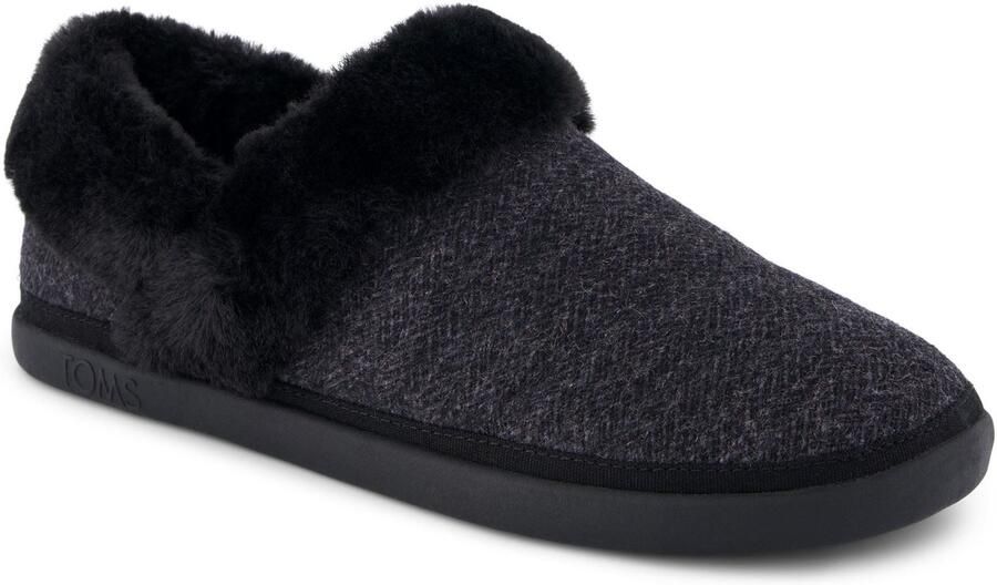 TOMS Oslo Polyester Dames Zwarte Slippers