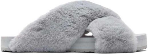 TOMS Pantoffel 10016798 susie eva mid grey faux fur