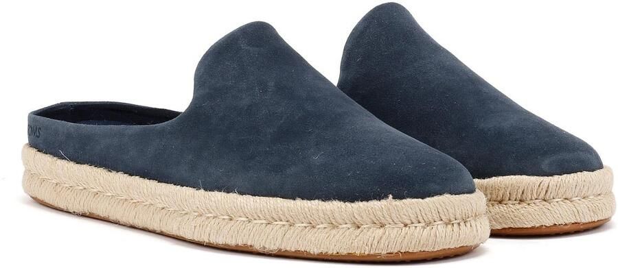 TOMS Santiago Herenklompen Van Blauw Suède