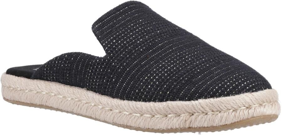 TOMS Santiago Muiltjes Textiel Vrouwen Zwart Metallic