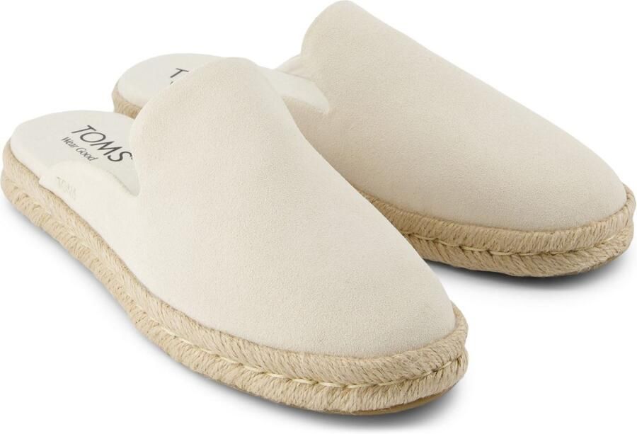 TOMS Santiago Mule Leer Dames Lichte Zand Muilen