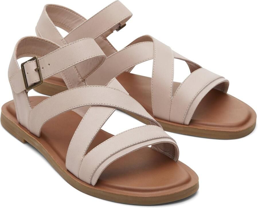 TOMS Sloane 100% Koe Dames Ballerina Roze Wedges
