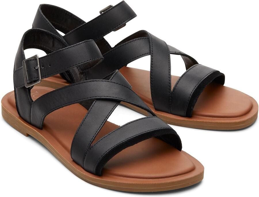 TOMS Sloane 100% Koe Damessandalen Zwart