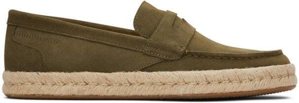 TOMS Stanford rope 2.0 10019911 dark olive suede 3126