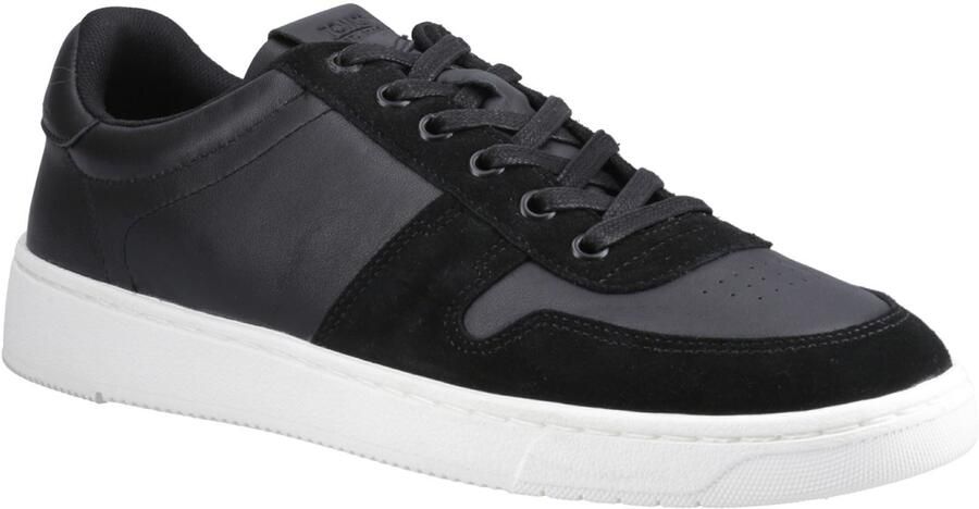 TOMS TRVL Lite Court Leer Heren Zwarte Sneakers