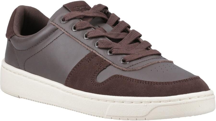 TOMS TRVL Lite Court Leren Mannen Bruine Sneakers