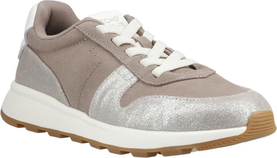 TOMS TRVL Lite Retro Leren Damestrainers Zilver