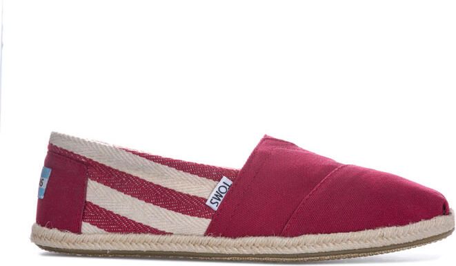 TOMS Universiteitsklassieker Alpargata Rood Damesschoenen