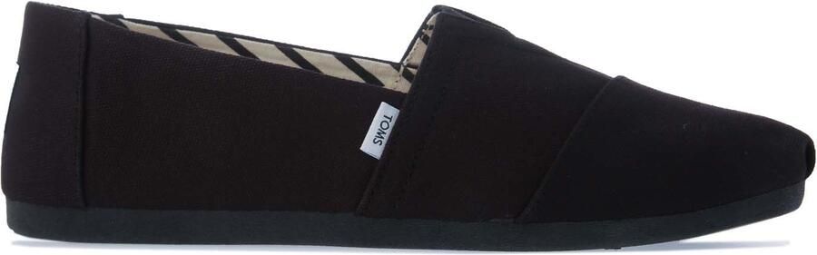 TOMS Women's Recycled Cotton Alpargata Espadrille Pumps in Black