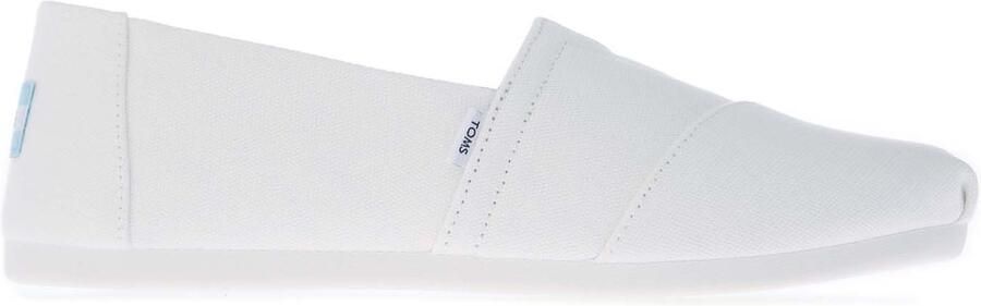 TOMS Women's Recycled Cotton Alpargata Espadrille Pumps in White