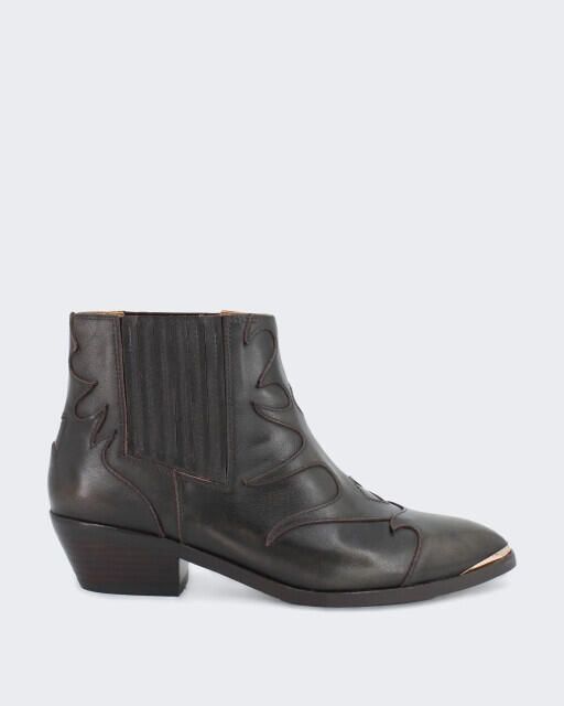 Toral Dames enkellaars met metalen details